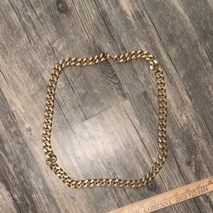 Vintage gold belt chain - size small - 36 inches